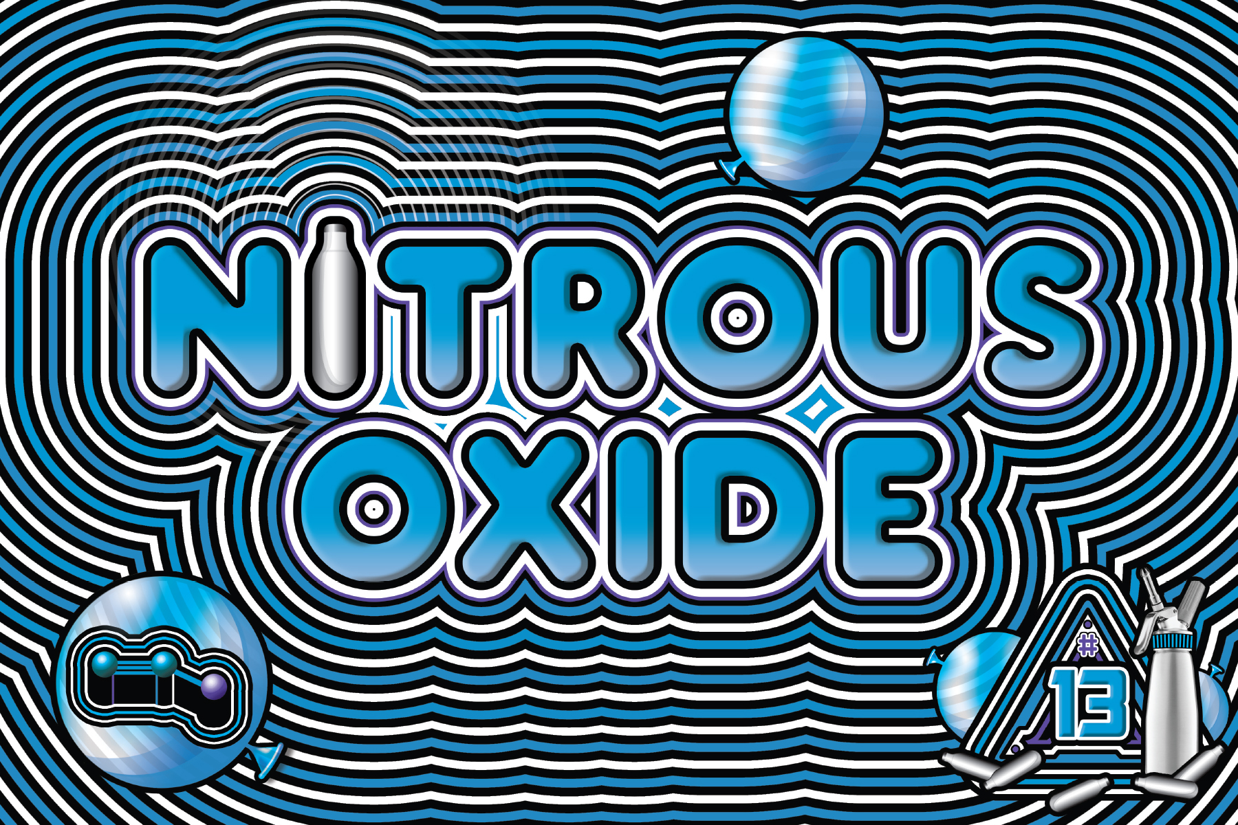 The front of the DanceSafe nitrous oxide card.