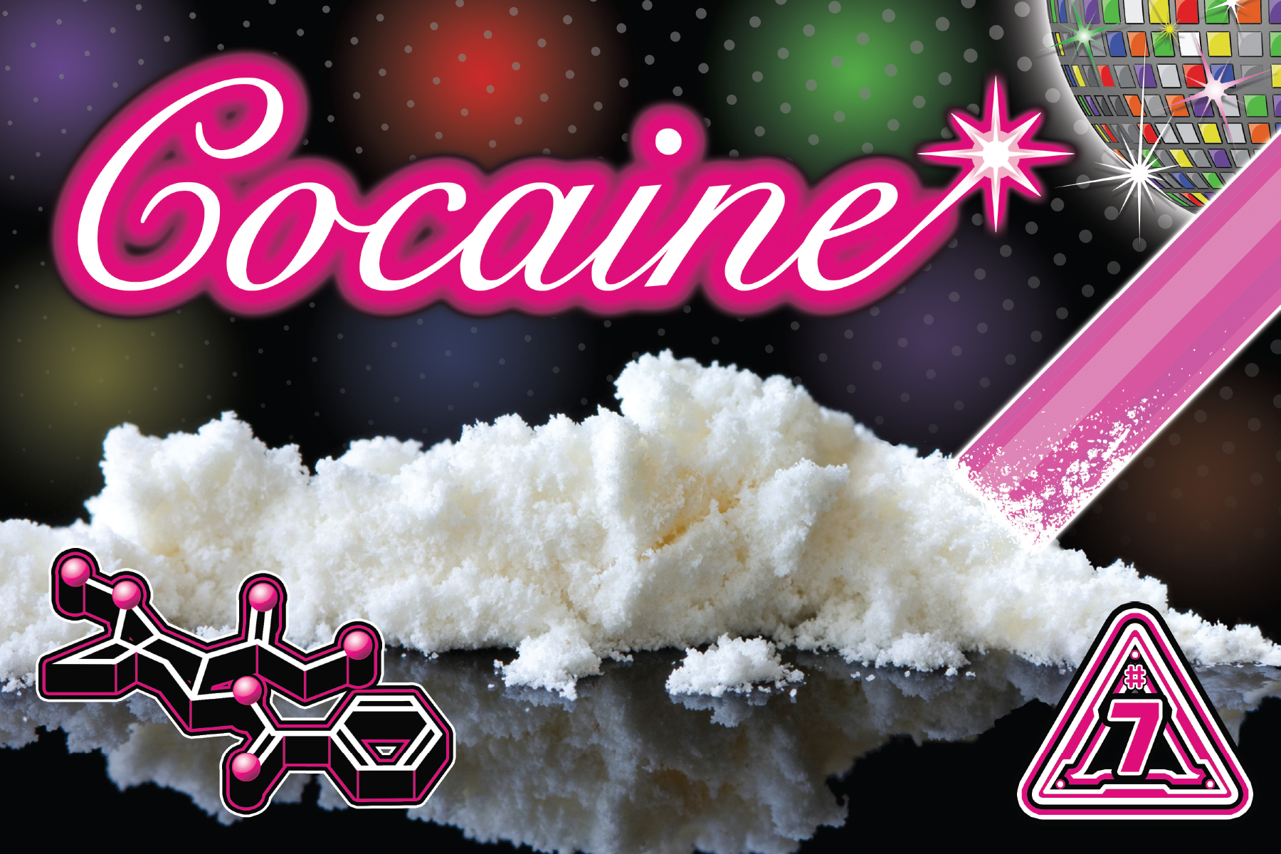 The front of the DanceSafe cocaine card.