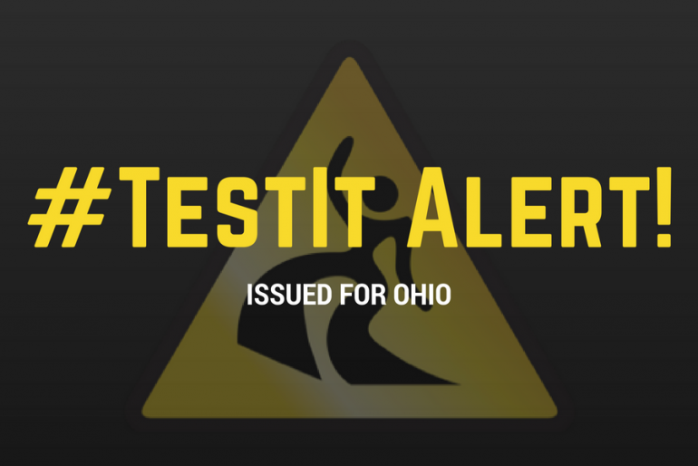#TestIt Alert issued for Ohio