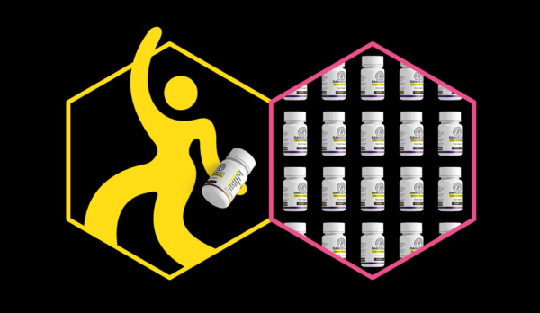 A graphic showing the DanceSafe logo with test kits for buying test kits wholesale