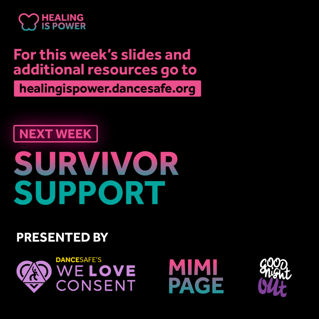 Introducing the next slide deck topic, survivor support.