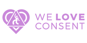 The lilac WeLoveConsent logo.