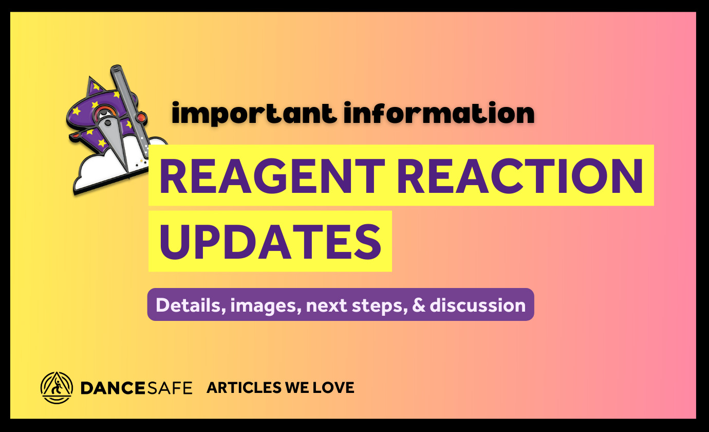 Header photo that says "important information: reagent reaction updates."