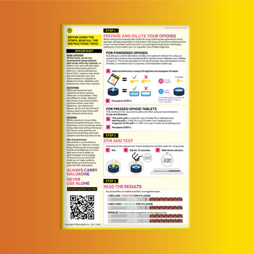 Xylazine Test Strip Instructions | DanceSafe